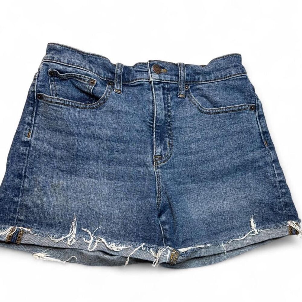 J.Crew Denim Cutoff Shorts Size 26 Blue Raw Hem